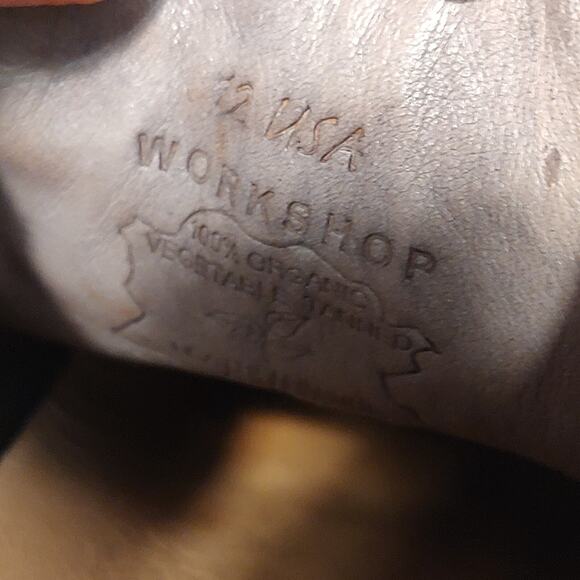 Bed Stu Workshop Brown Leather Casual Style Distressed Shoes Men's Sz 12 - Picture 12 of 12